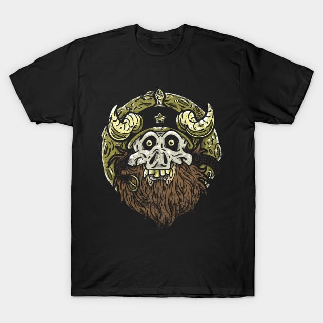 Old Skull Biker T-Shirt by Bossta